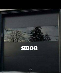 Alternative view of SB03 Modern Single Aluminium Garage Door