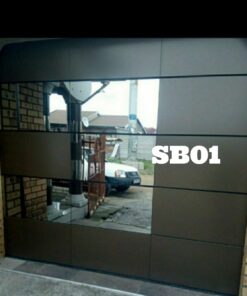 Alternative view of SB01 Modern Glass & Panel Single Garage Door