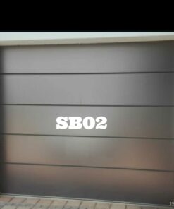 Alternative view of SB02 Modern Single Garage Door